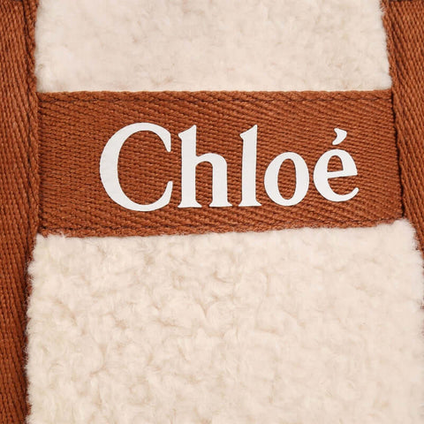 Chloe Girls Cream Faux Fur Shoulder Bag Chloe Girls Cream Faux Fur Shoulder Bag