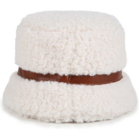 Chloe Girls Cream Shearling Hat Chloe Girls Cream Shearling Hat