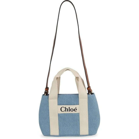 Chloe Girls Denim Logo Shoulder Bag Chloe Girls Denim Logo Shoulder Bag