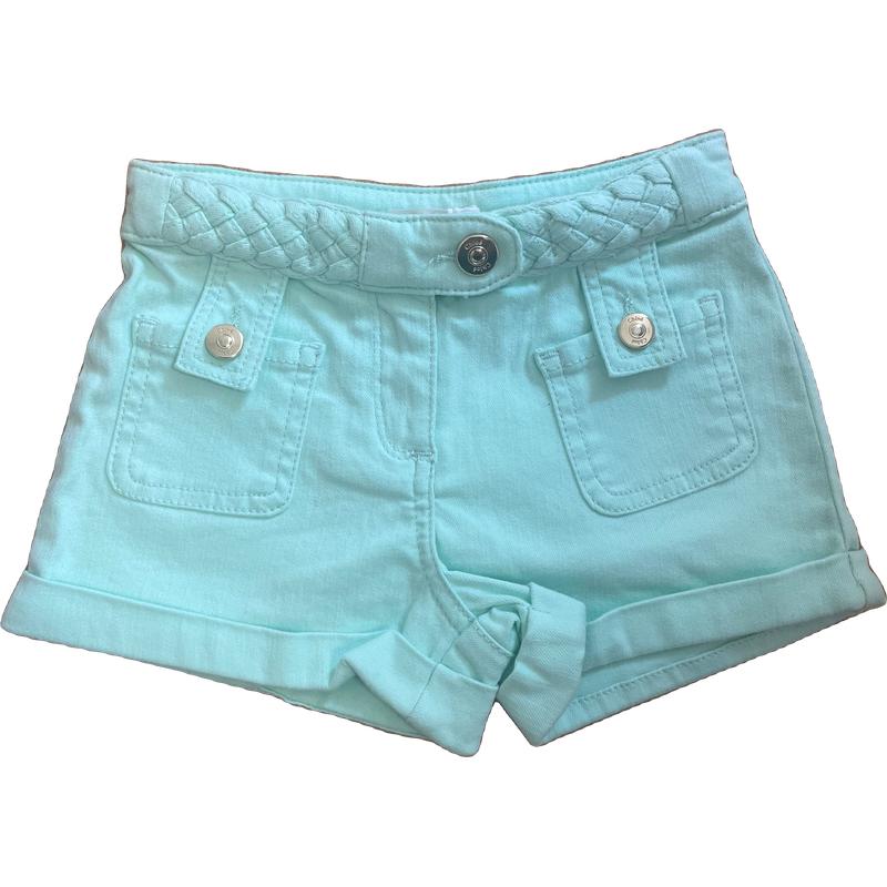 Chloe Girls Green Denim Shorts Chloe Girls Green Denim Shorts