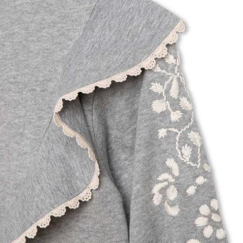 Chloe Girls Grey Frill Sweatshirt Chloe Girls Grey Frill Sweatshirt