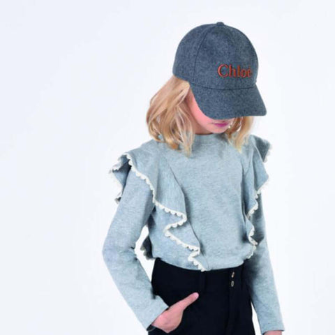 Chloe Girls Grey Wool Cap Chloe Girls Grey Wool Cap
