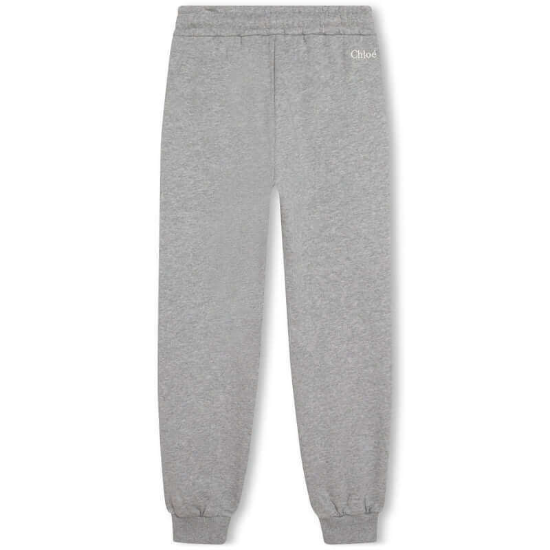 Chloe Girls Grey organic fleece Jogging Bottoms Chloe Girls Grey organic fleece Jogging Bottoms