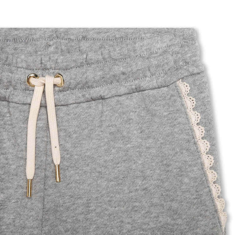 Chloe Girls Grey organic fleece Jogging Bottoms Chloe Girls Grey organic fleece Jogging Bottoms