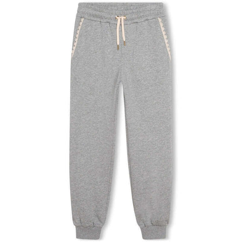 Chloe Girls Grey organic fleece Jogging Bottoms Chloe Girls Grey organic fleece Jogging Bottoms