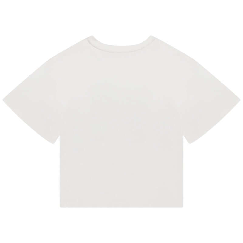 Chloe Girls Ivory Illustrated T-Shirt Chloe Girls Ivory Illustrated T-Shirt