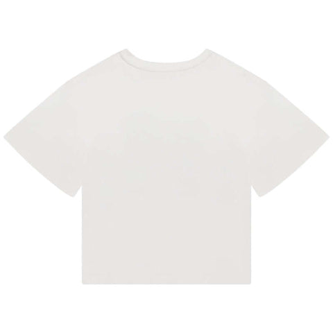 Chloe Girls Ivory Illustrated T-Shirt Chloe Girls Ivory Illustrated T-Shirt