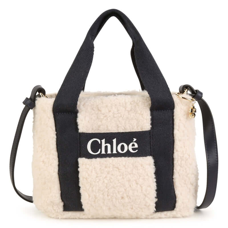 Chloe Girls Navy Faux Fur Shoulder Bag Chloe Girls Navy Faux Fur Shoulder Bag