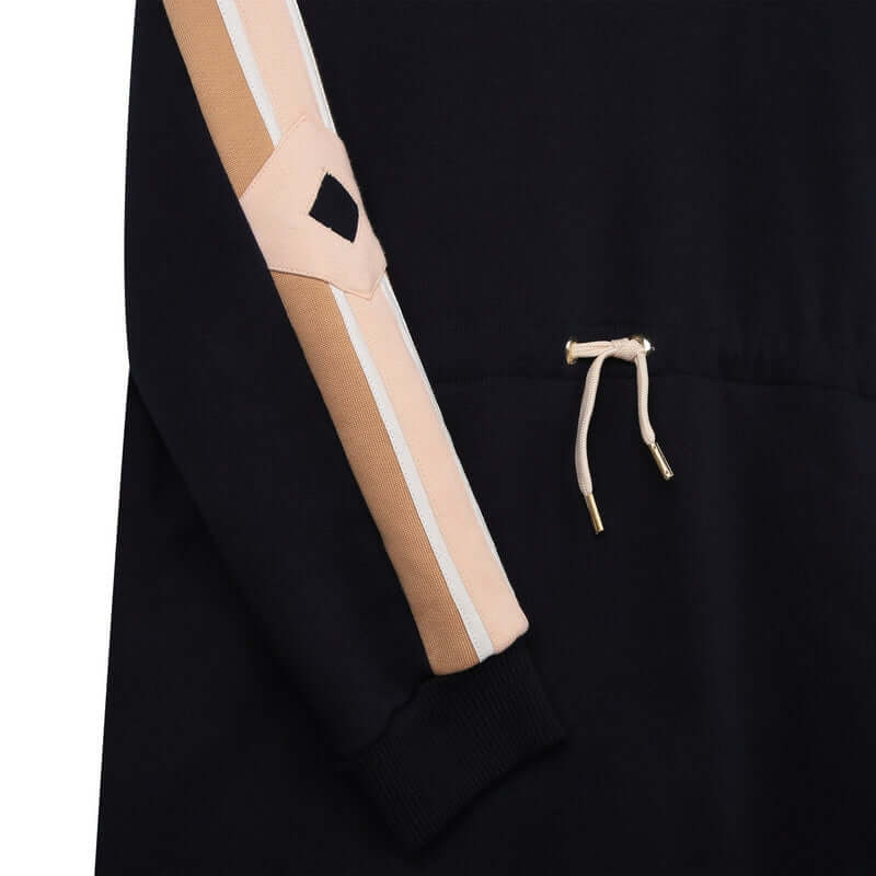 Chloe Girls Navy Logo Hooded Fleece Dress Chloe Girls Navy Logo Hooded Fleece Dress