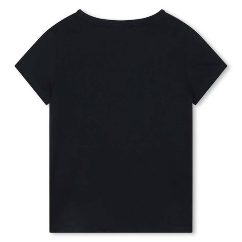 Chloe Girls Navy Organic Logo Short Sleeves T-Shirt Chloe Girls Navy Organic Logo Short Sleeves T-Shirt