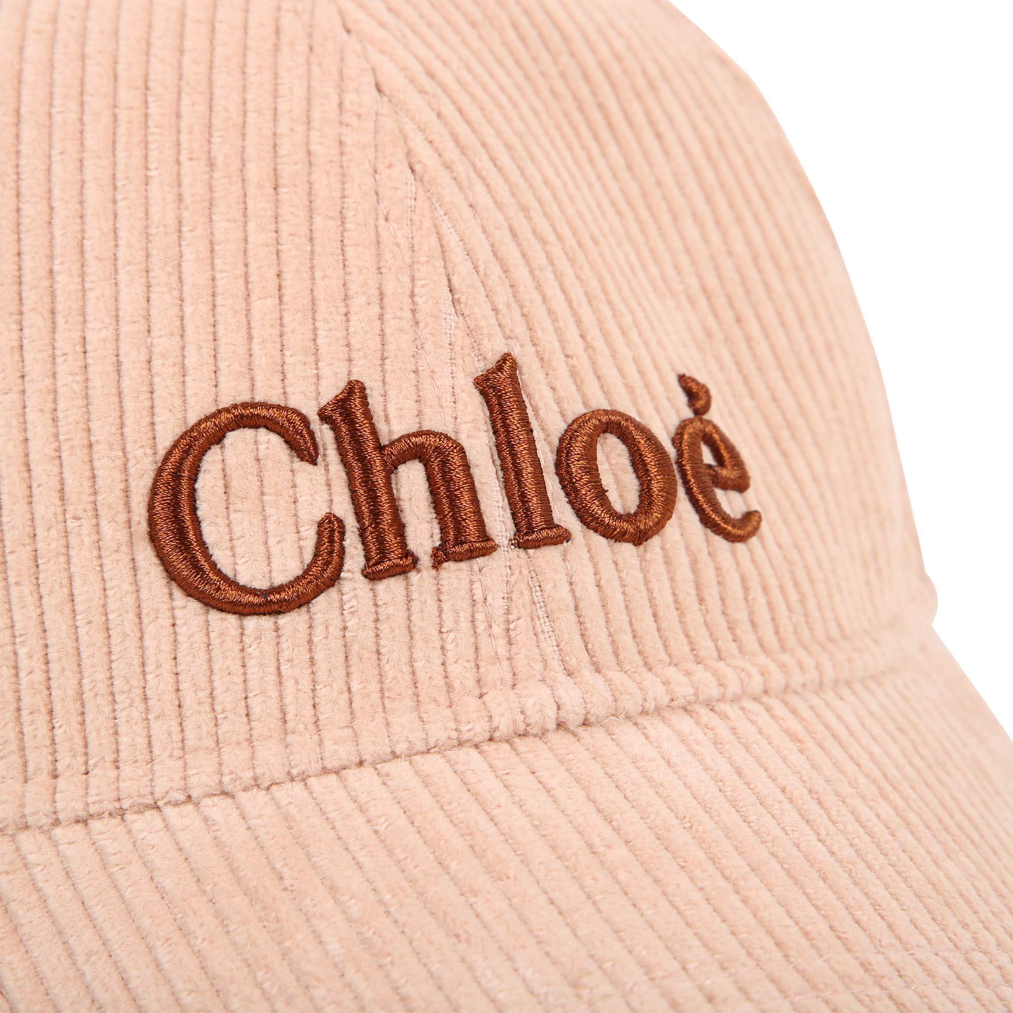 Chloe Girls Peach Corded Cap Chloe Girls Peach Corded Cap