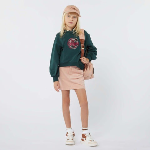 Chloe Girls Peach Corded Cap Chloe Girls Peach Corded Cap