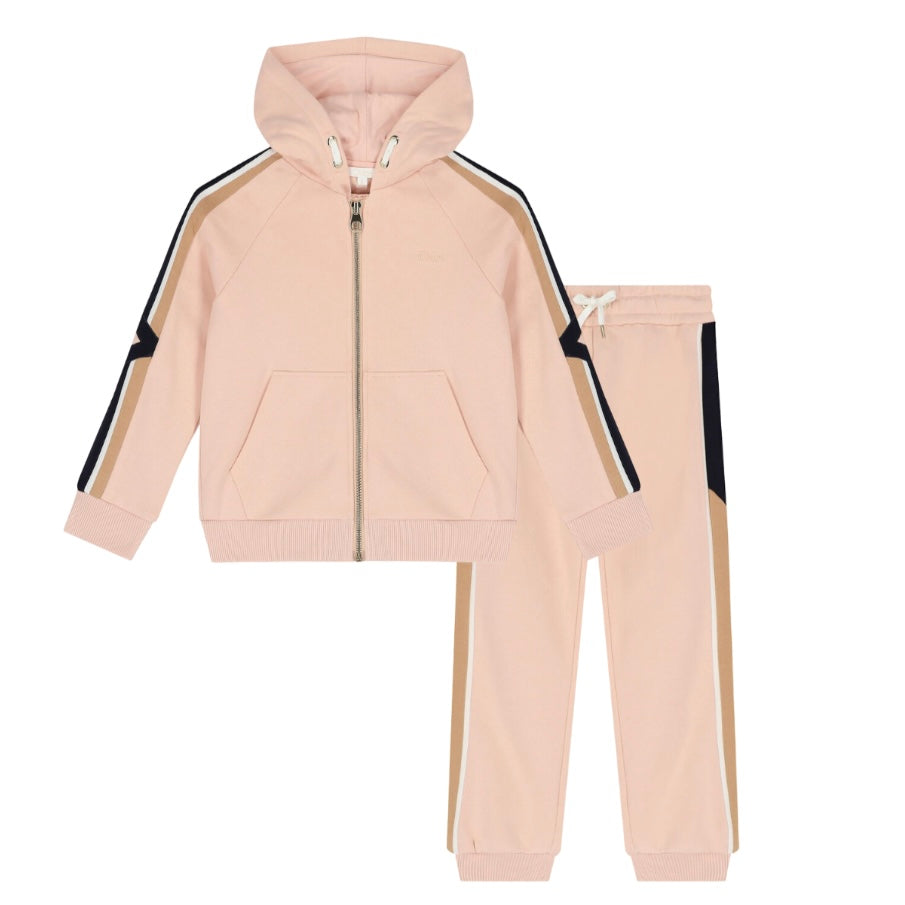Chloe Girls Peach Organic Tracksuit Chloe Girls Peach Organic Tracksuit