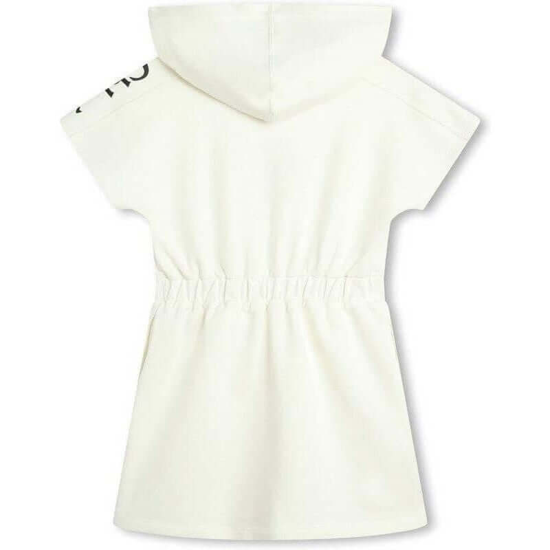 Chloe Girls White Fusion Hooded Dress Chloe Girls White Fusion Hooded Dress
