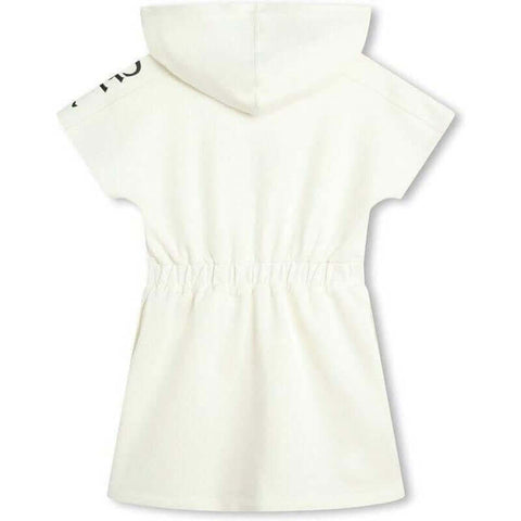 Chloe Girls White Fusion Hooded Dress Chloe Girls White Fusion Hooded Dress