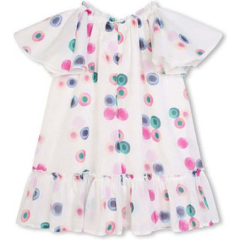 Chloe Girls White Organic Cotton Fusion Dress Chloe Girls White Organic Cotton Fusion Dress