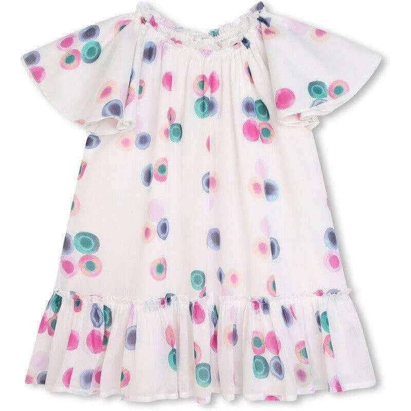 Chloe Girls White Organic Cotton Fusion Dress Chloe Girls White Organic Cotton Fusion Dress