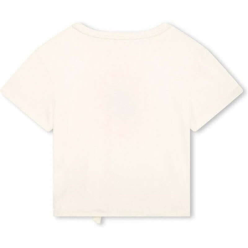 Chloe Girls White Organic Cotton Fusion T-Shirt Chloe Girls White Organic Cotton Fusion T-Shirt