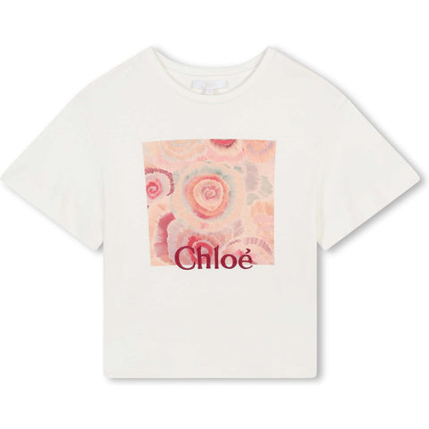 Chloe Girls White Short Sleeve T-shirt Chloe Girls White Short Sleeve T-shirt