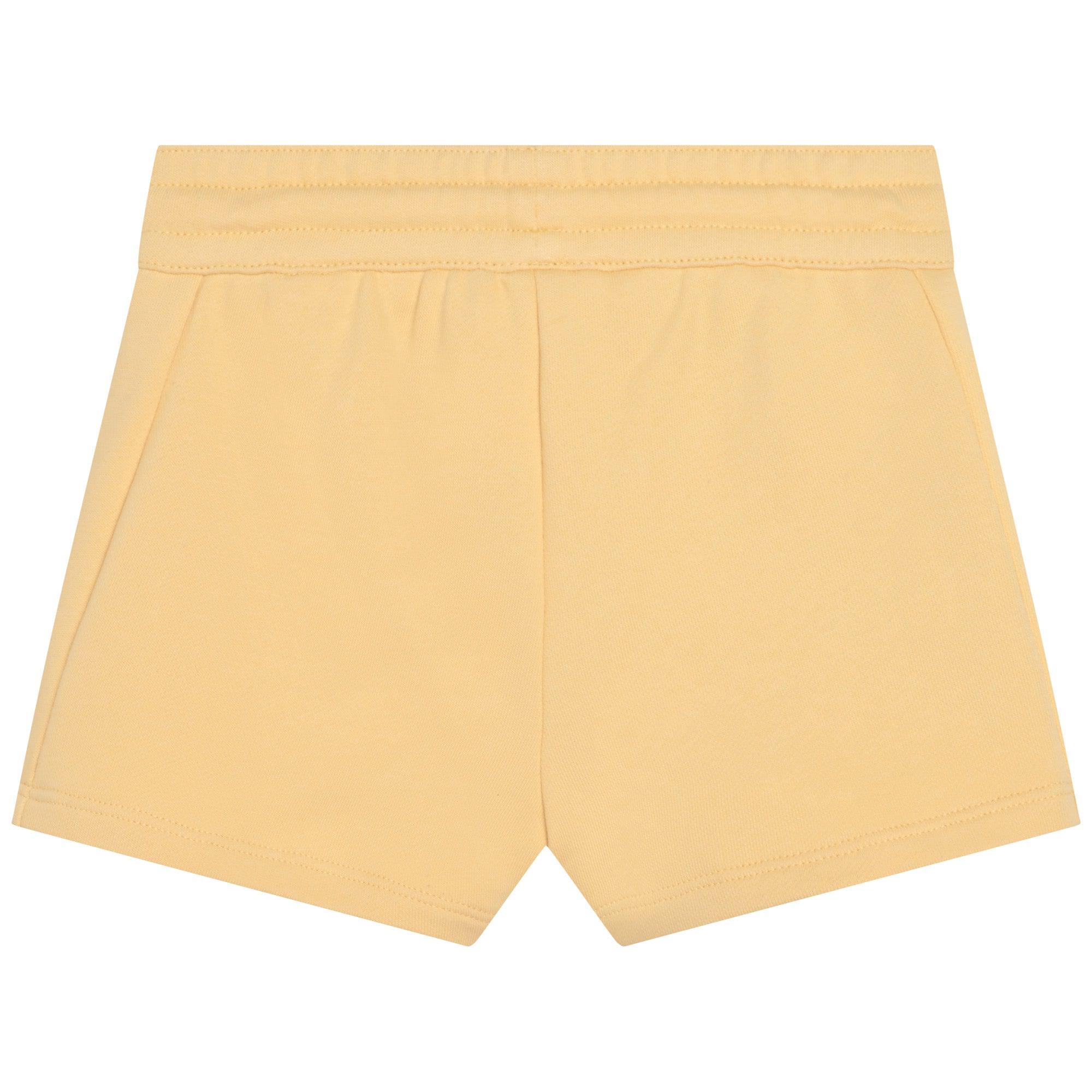 Chloe Girls Yellow Logo Shorts Chloe Girls Yellow Logo Shorts
