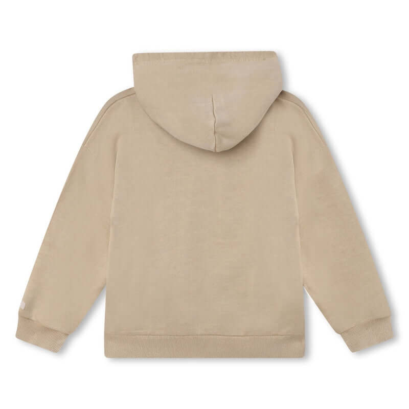 DKNY Boys Beige Hooded Sweatshirt DKNY Boys Beige Hooded Sweatshirt