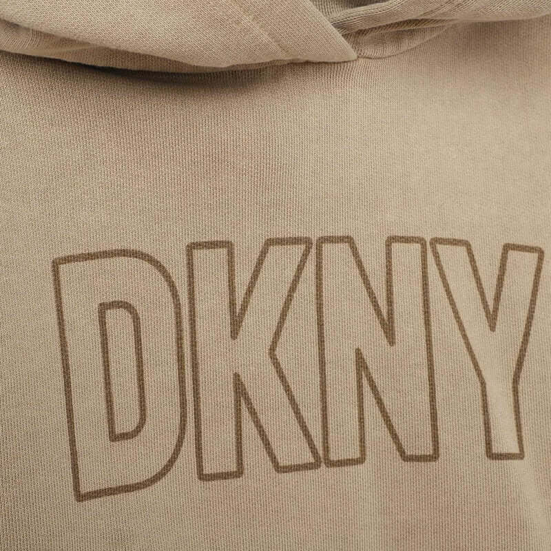DKNY Boys Beige Hooded Sweatshirt DKNY Boys Beige Hooded Sweatshirt