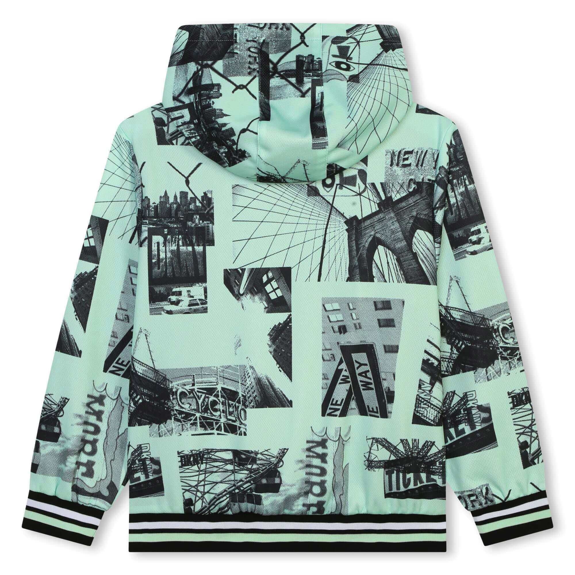 DKNY Boys Black Reversible Zip Up Jacket DKNY Boys Black Reversible Zip Up Jacket