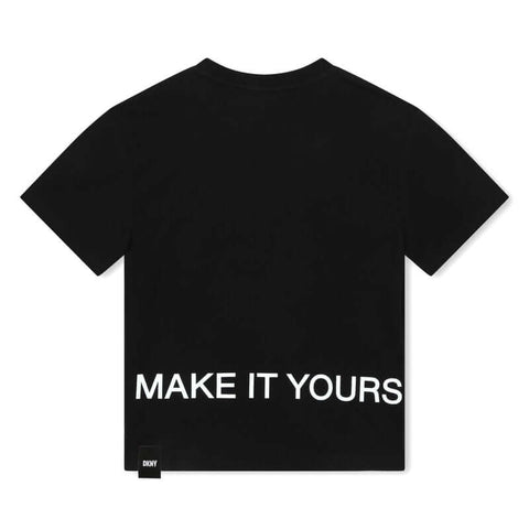 DKNY Boys Black Short Sleeve Tee-Shirt DKNY Boys Black Short Sleeve Tee-Shirt
