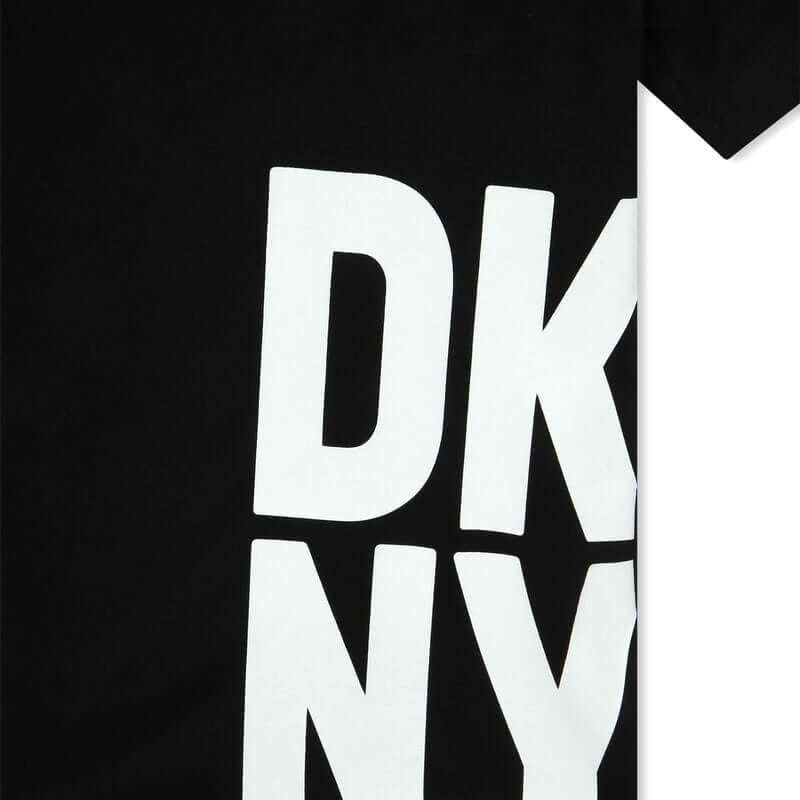 DKNY Boys Black Short Sleeve Tee-Shirt DKNY Boys Black Short Sleeve Tee-Shirt