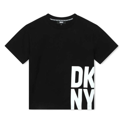 DKNY Boys Black Short Sleeve Tee-Shirt DKNY Boys Black Short Sleeve Tee-Shirt