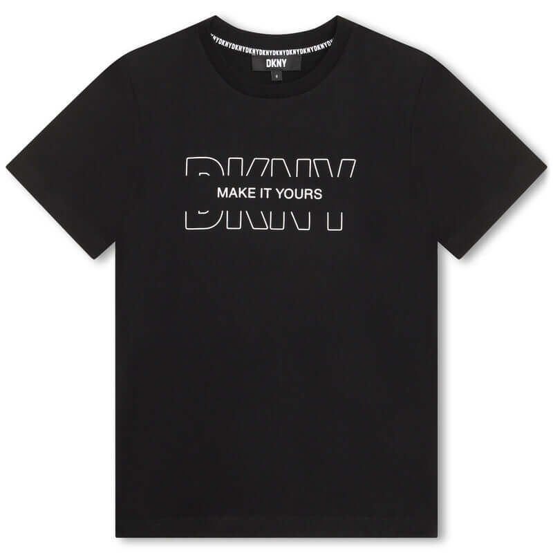 DKNY Boys Black Short Sleeves T-Shirt DKNY Boys Black Short Sleeves T-Shirt