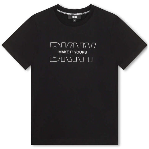 DKNY Boys Black Short Sleeves T-Shirt DKNY Boys Black Short Sleeves T-Shirt