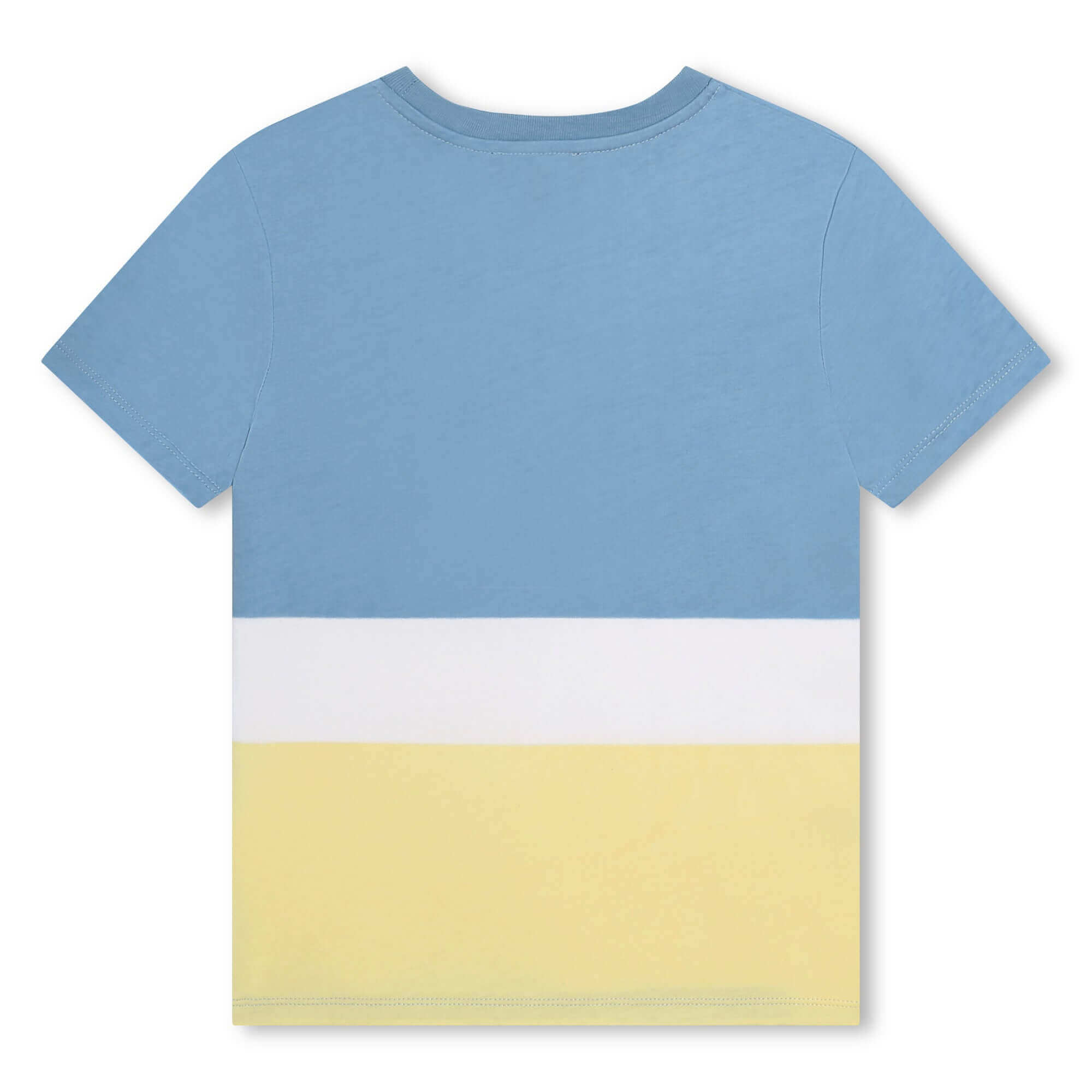 DKNY Boys Blue & Lemon Block T-Shirt DKNY Boys Blue & Lemon Block T-Shirt