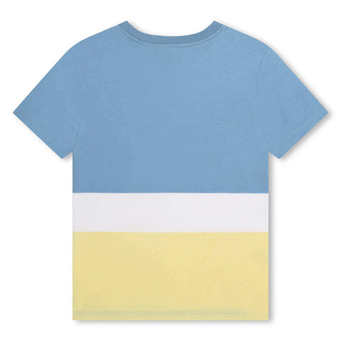 DKNY Boys Blue & Lemon Block T-Shirt DKNY Boys Blue & Lemon Block T-Shirt