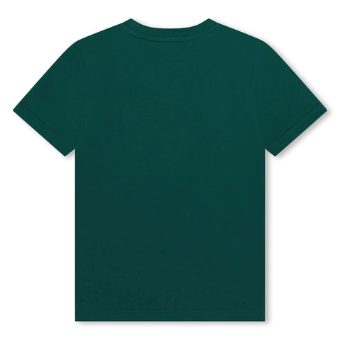 DKNY Boys Green Bold Logo Front T-Shirt DKNY Boys Green Bold Logo Front T-Shirt
