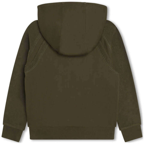 DKNY Boys Khaki Logo Hooded Jacket DKNY Boys Khaki Logo Hooded Jacket