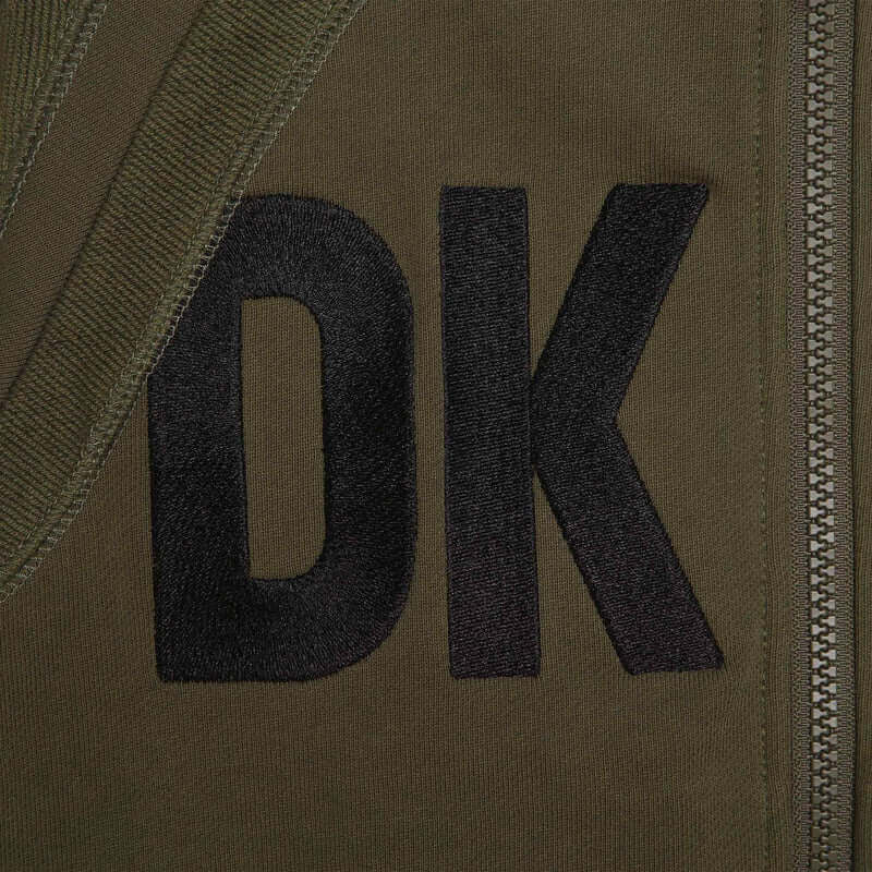 DKNY Boys Khaki Logo Hooded Jacket DKNY Boys Khaki Logo Hooded Jacket