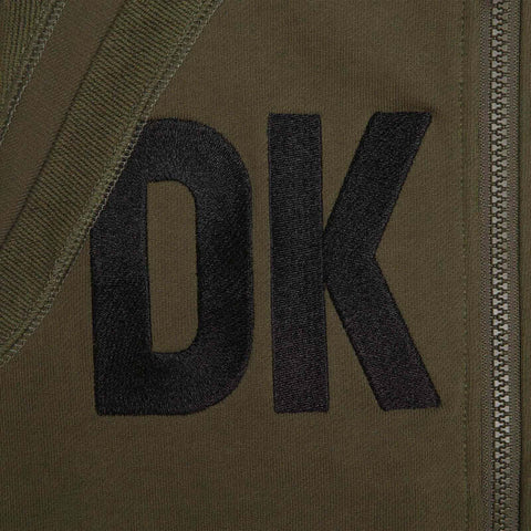 DKNY Boys Khaki Logo Hooded Jacket DKNY Boys Khaki Logo Hooded Jacket