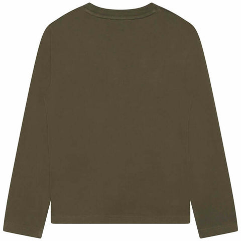 DKNY Boys Khaki Long Sleeve T-Shirt DKNY Boys Khaki Long Sleeve T-Shirt