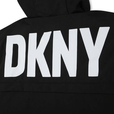 DKNY Boys Reversible Black Parka DKNY Boys Reversible Black Parka