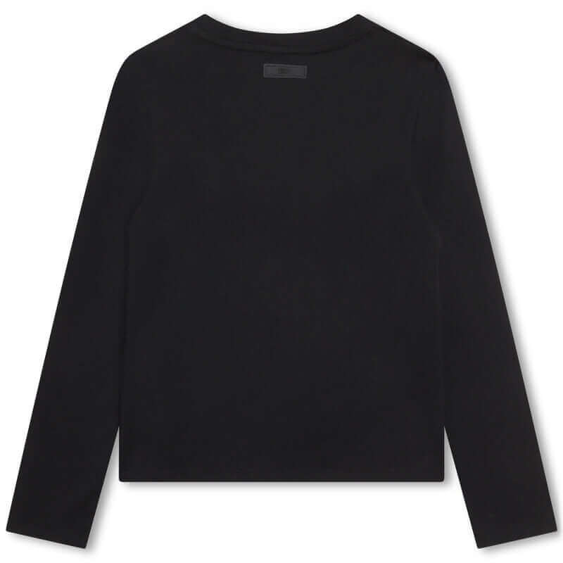 DKNY Girls Black Long Sleeve T-Shirt DKNY Girls Black Long Sleeve T-Shirt