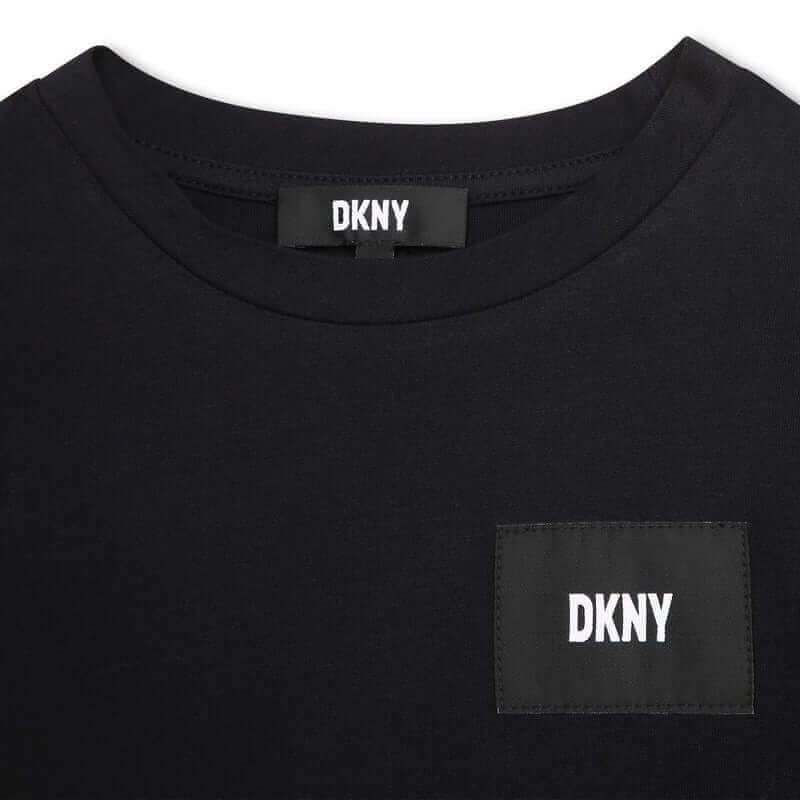 DKNY Girls Black Long Sleeve T-Shirt DKNY Girls Black Long Sleeve T-Shirt