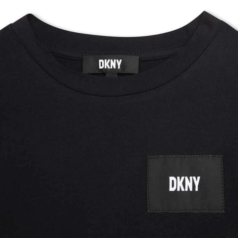 DKNY Girls Black Long Sleeve T-Shirt DKNY Girls Black Long Sleeve T-Shirt