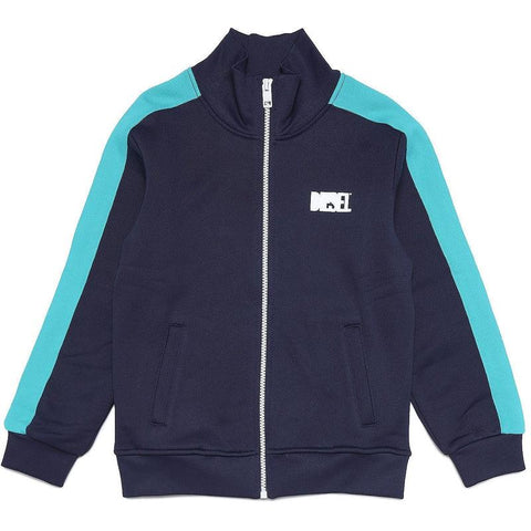 Diesel Boys Blue Stripe Zip Up Track Jacket Diesel Boys Blue Stripe Zip Up Track Jacket