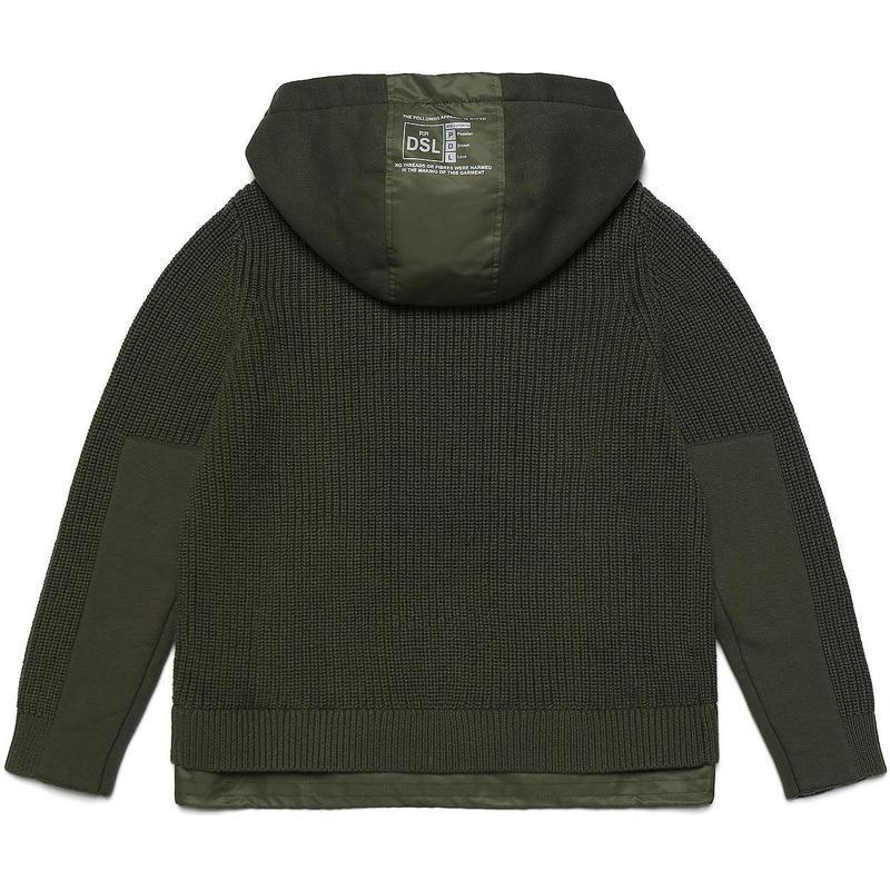 Diesel Boys Khaki Zip-Up Jacket Diesel Boys Khaki Zip-Up Jacket