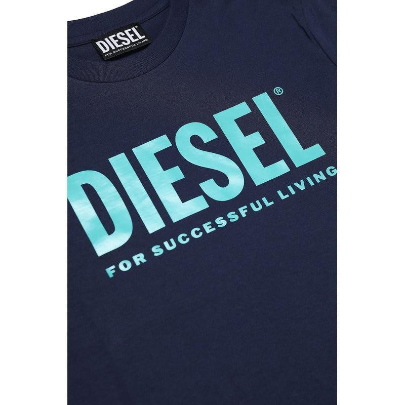 Diesel Boys Navy Living Print T-Shirt Diesel Boys Navy Living Print T-Shirt