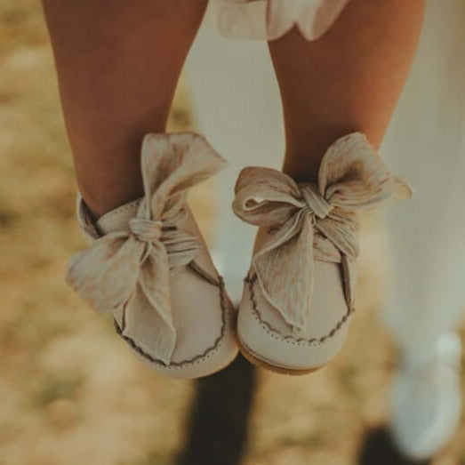 Donsje Baby Lahna Cream Leather Pre Walker Shoes Donsje Baby Lahna Cream Leather Pre Walker Shoes