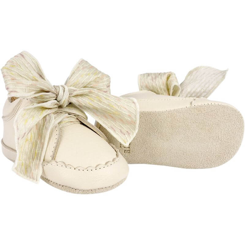 Donsje Baby Lahna Cream Leather Pre Walker Shoes Donsje Baby Lahna Cream Leather Pre Walker Shoes