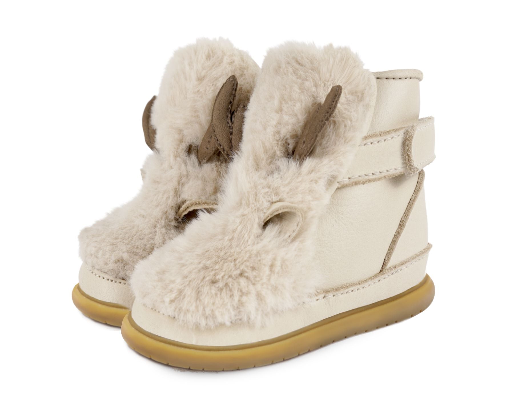 Donsje Girls Cream Roumi Reindeer Shoes Donsje Girls Cream Roumi Reindeer Shoes
