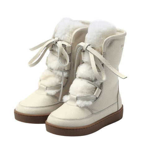 Donsje Girls Cream Sonny Boots Donsje Girls Cream Sonny Boots